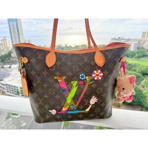 Louis Vuitton x Murakami MOCA ART MM Bag Anime SuperFlat Hands LV x M LTD Rare